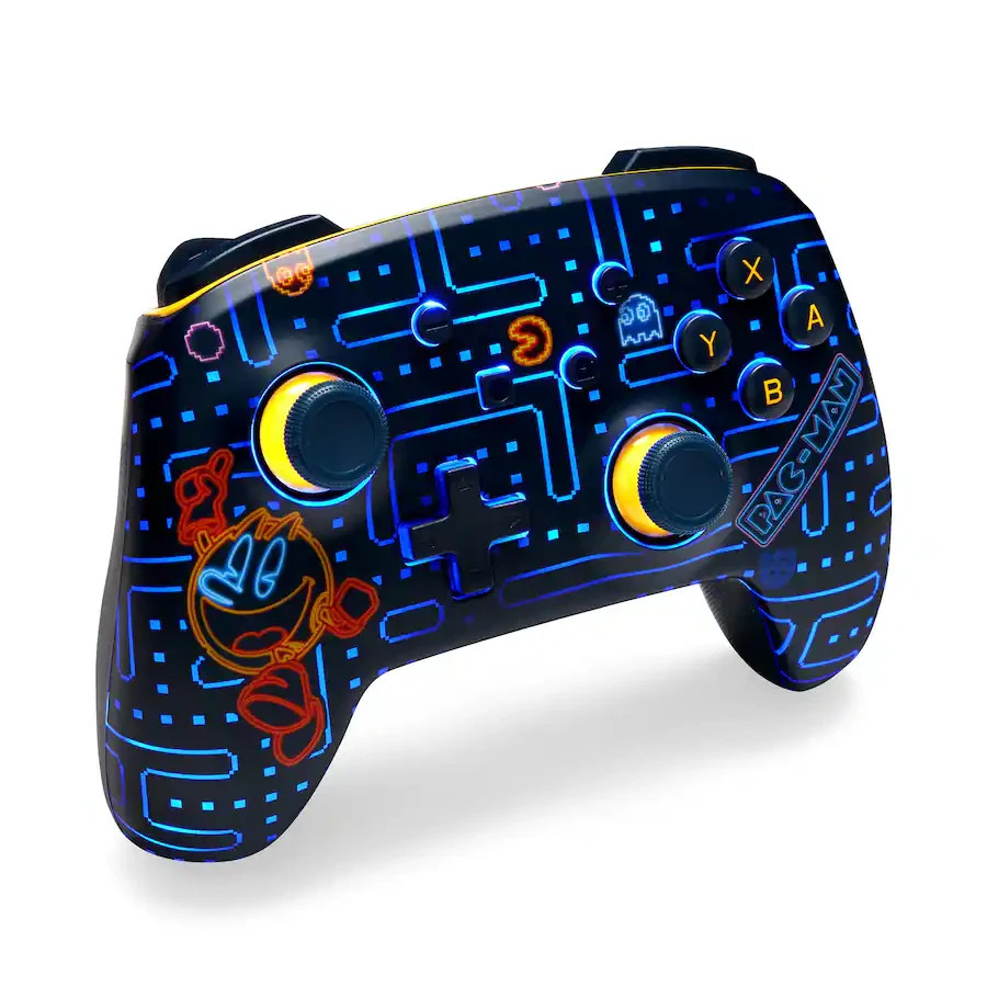 NEW PowerA Enhanced Wireless Controller For Nintendo Switch PAC-MAN Neon Arcade.