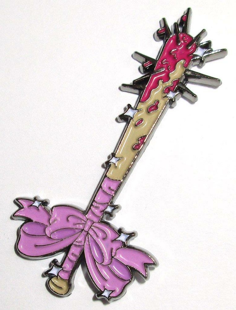 MOON NAIL BAT ENAMEL PIN BY SILVER SPROCKET