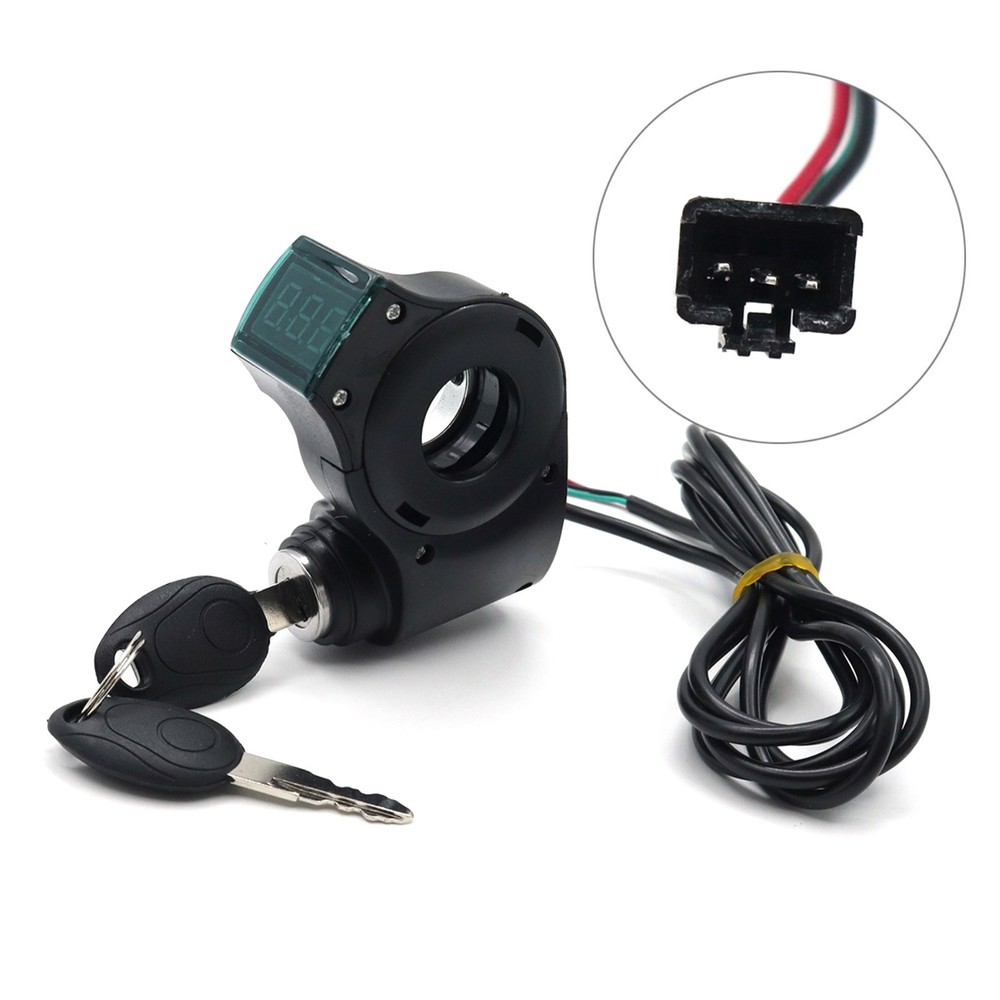 High Quality E-Bike Throttle Control Switch with Voltage Display and Key Lock