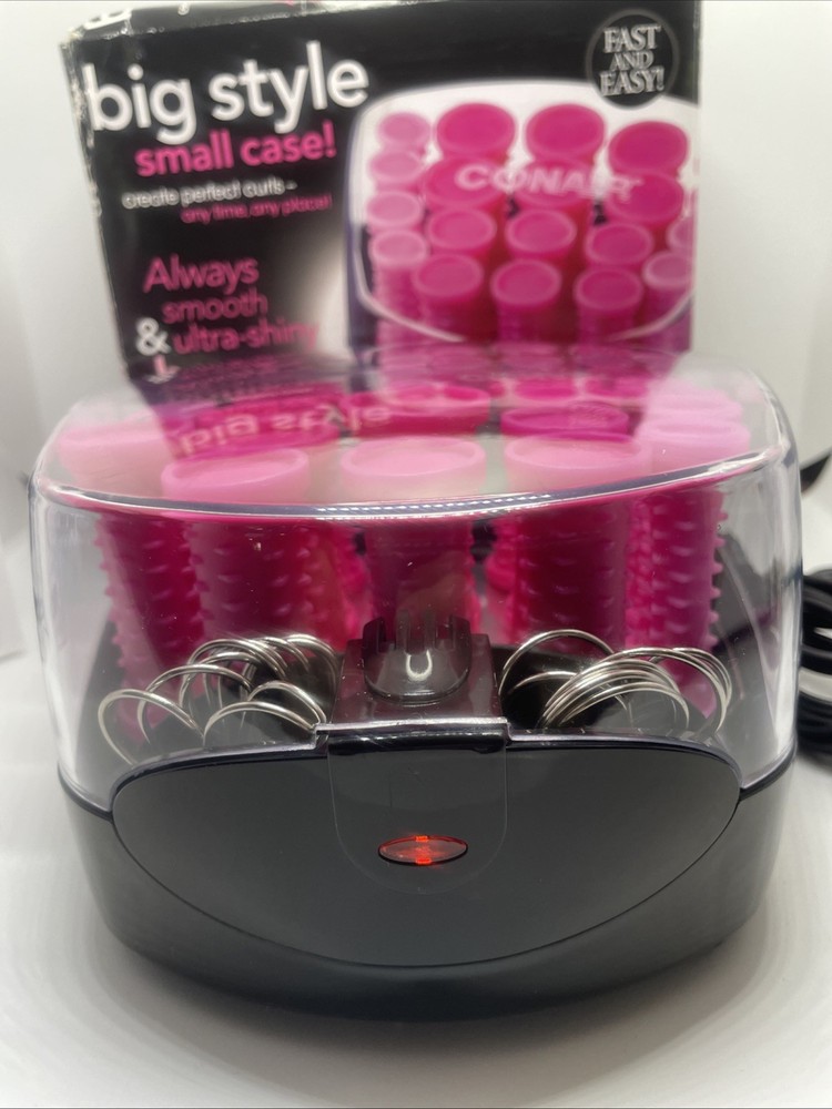 2016 Conair 20 Multi-Sized Rollers Big Style Small Case Pink Curlers