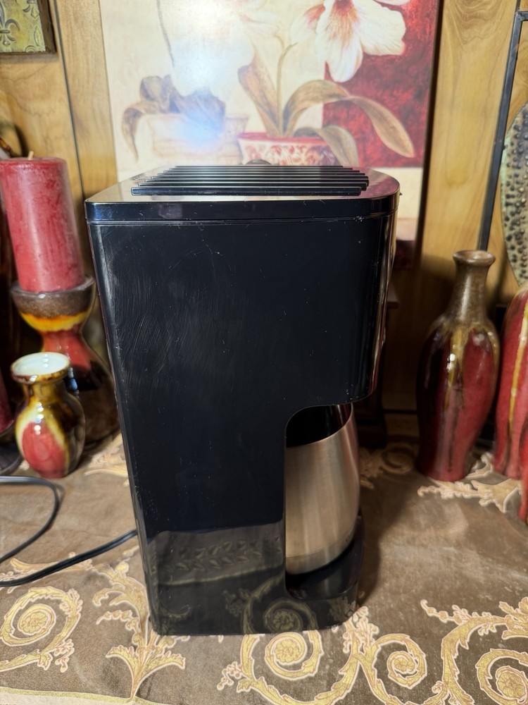 Cuisinart 12-Cup Programmable Thermal Coffee Maker Stainless Carafe Black Tested
