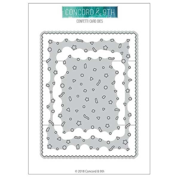 Concord & 9th ~ CONFETTI CARD ~ Die Set