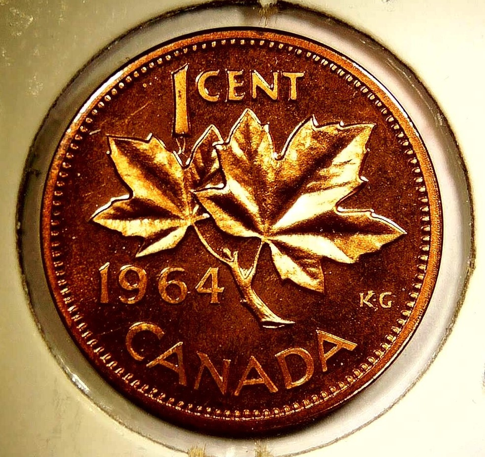 1964 Canada Cent Queen Elizabeth II
