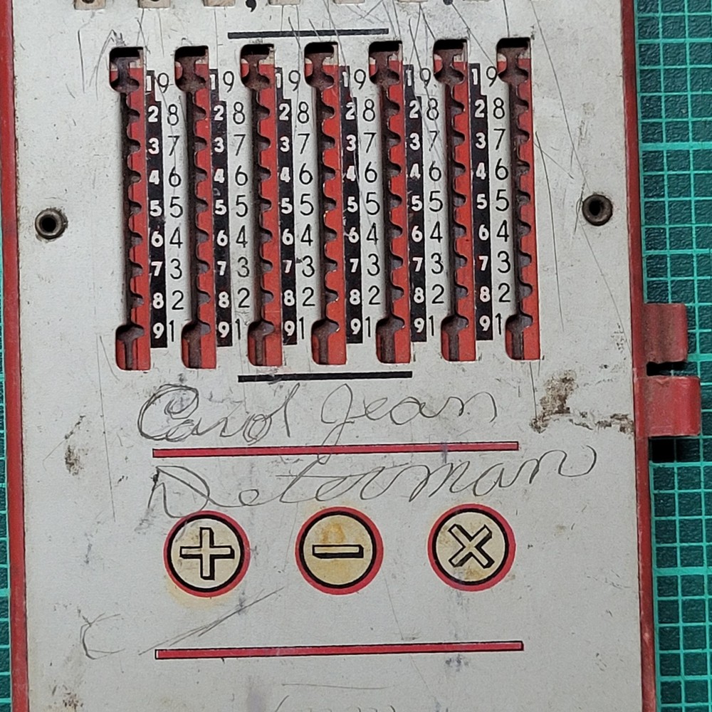 Vintage Chadwick Magic Brain Calculator - Missing Stylus - Original Owner Signed