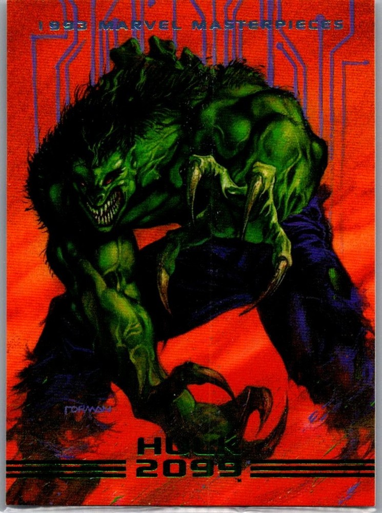 💥 1993 SkyBox Marvel Masterpieces #20 Hulk 2099