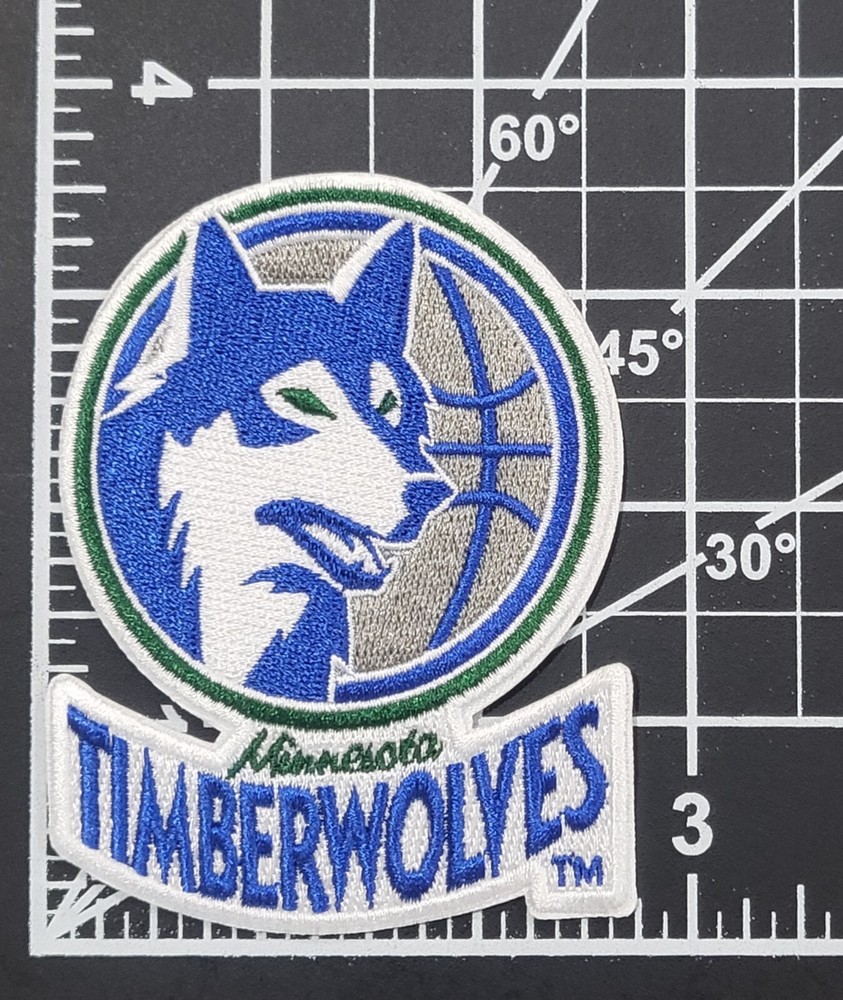 Minnesota Timberwolves 3.5" Die Cut Iron On Embroidered Patch~ Free Tracking!