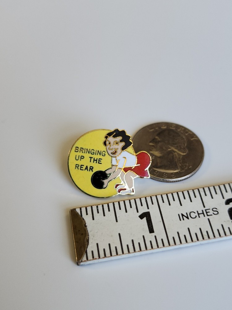 Bringing Up The Rear Bowling Lapel Pin