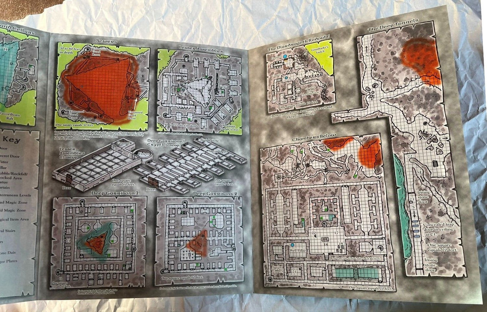 Hellgate Keep Dungeon Crawl Forgotten Realms Advanced Dungeons Dragons 1998 AD&D