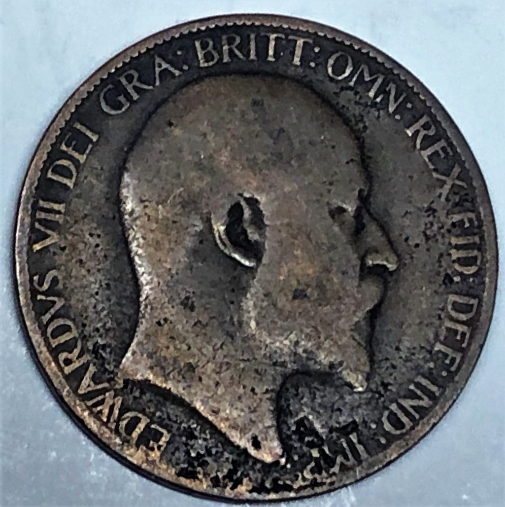 # C9827 GREAT BRITAIN COIN, HALF PENNY 1908