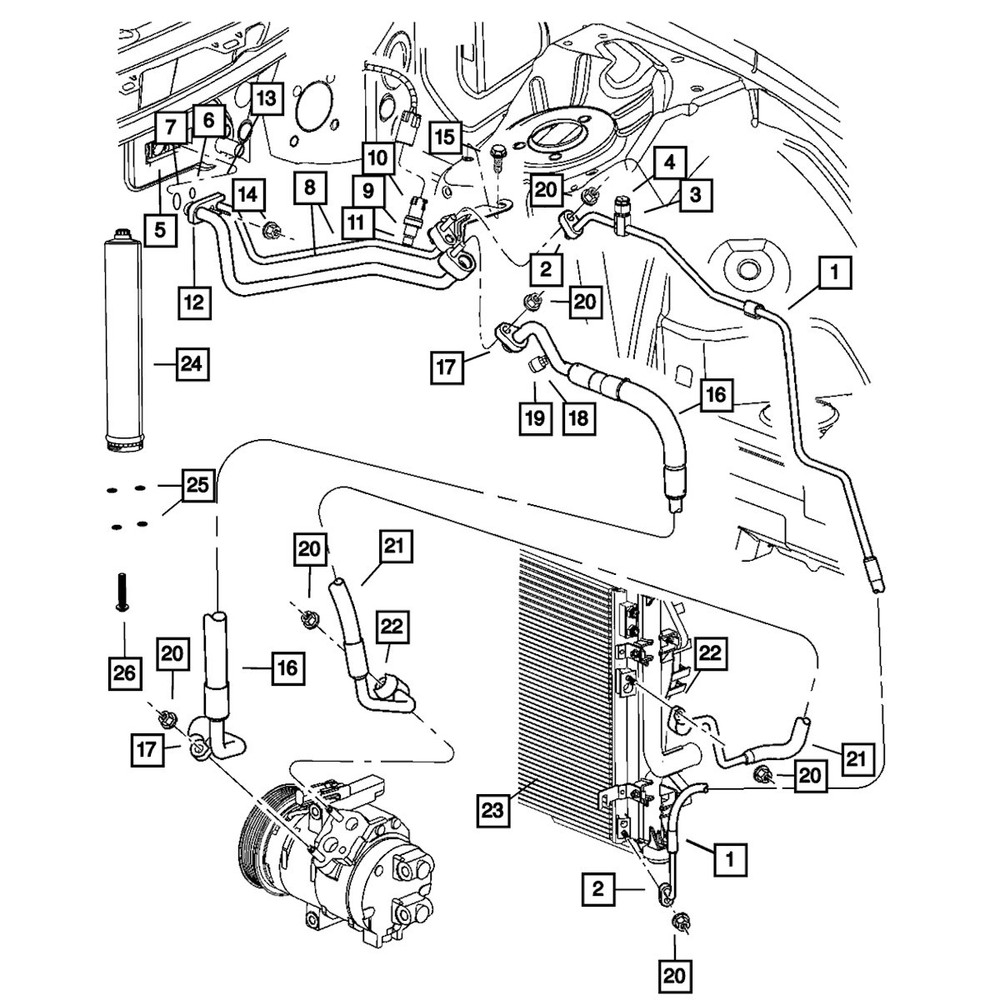 68003499AA Mopar Bolt for Dodge Challenger Charger 2013