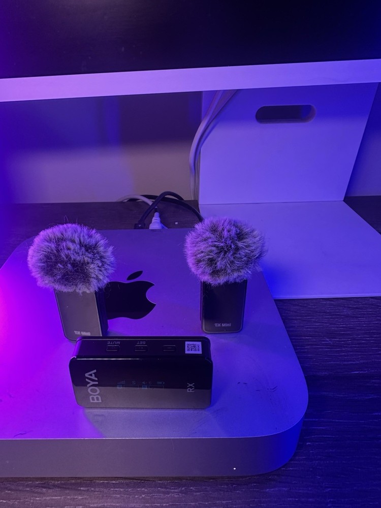 Boya BY-XM6 Wireless Microphone System – 2 Transmitters + 1 Receiver + Case