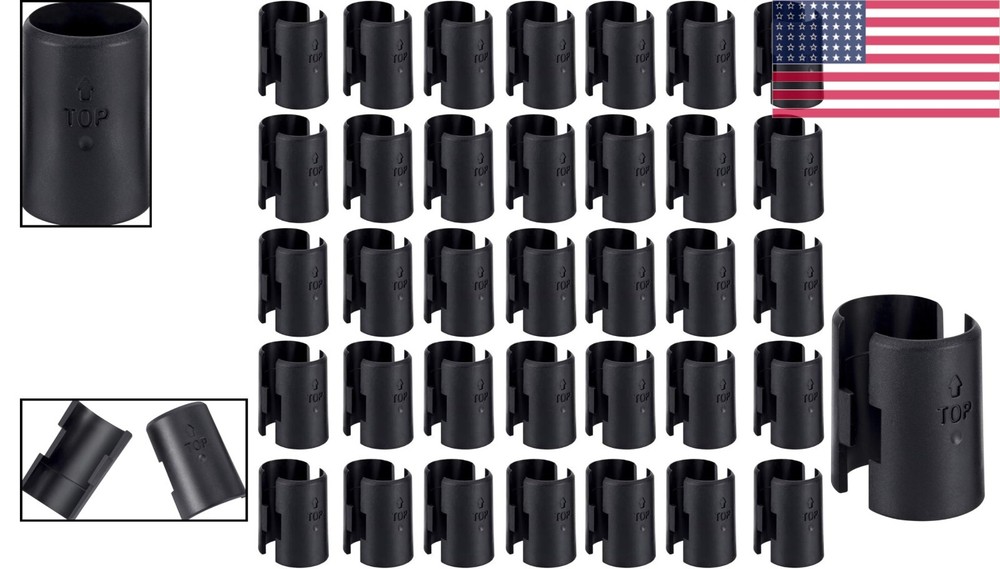 Compact 50-Pack Wire Shelf Lock Clips - Secure Your Post Shelving Effortlessly