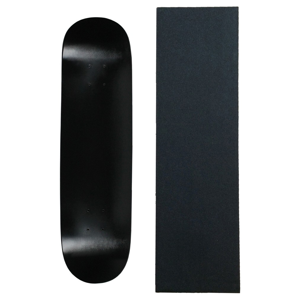 MOOSE Blank SKATEBOARD DECK 8 DPD BLACK Skateboards With Black Diamond Grip