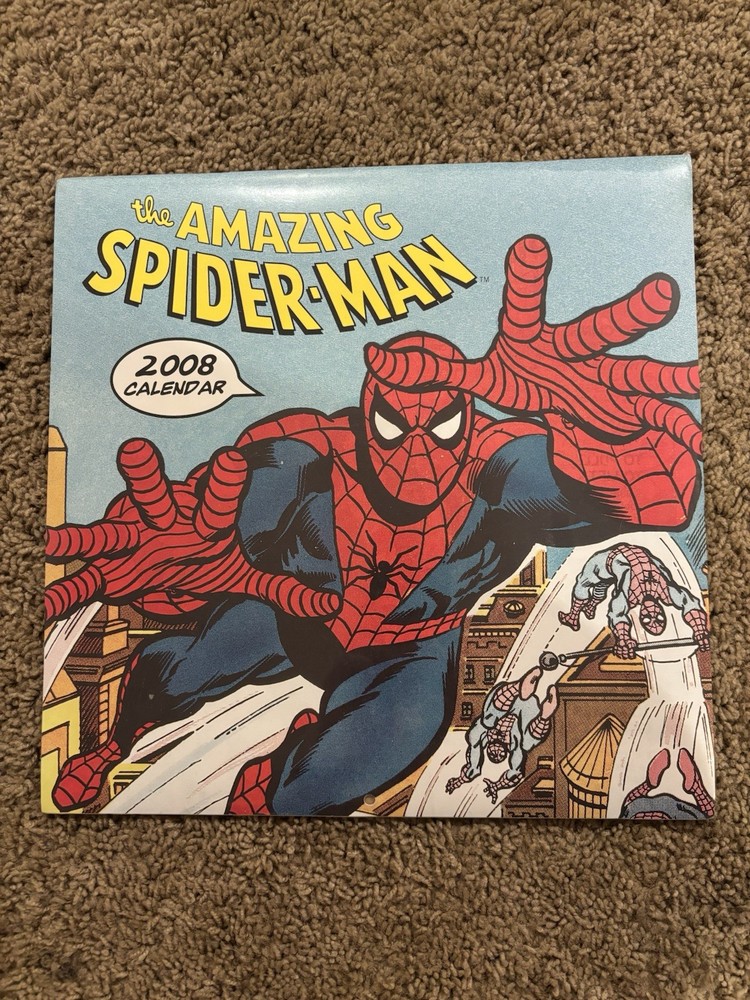 2008 MARVEL COMICS AMAZING SPIDER-MAN RETRO WALL CALENDAR NEW SEALED