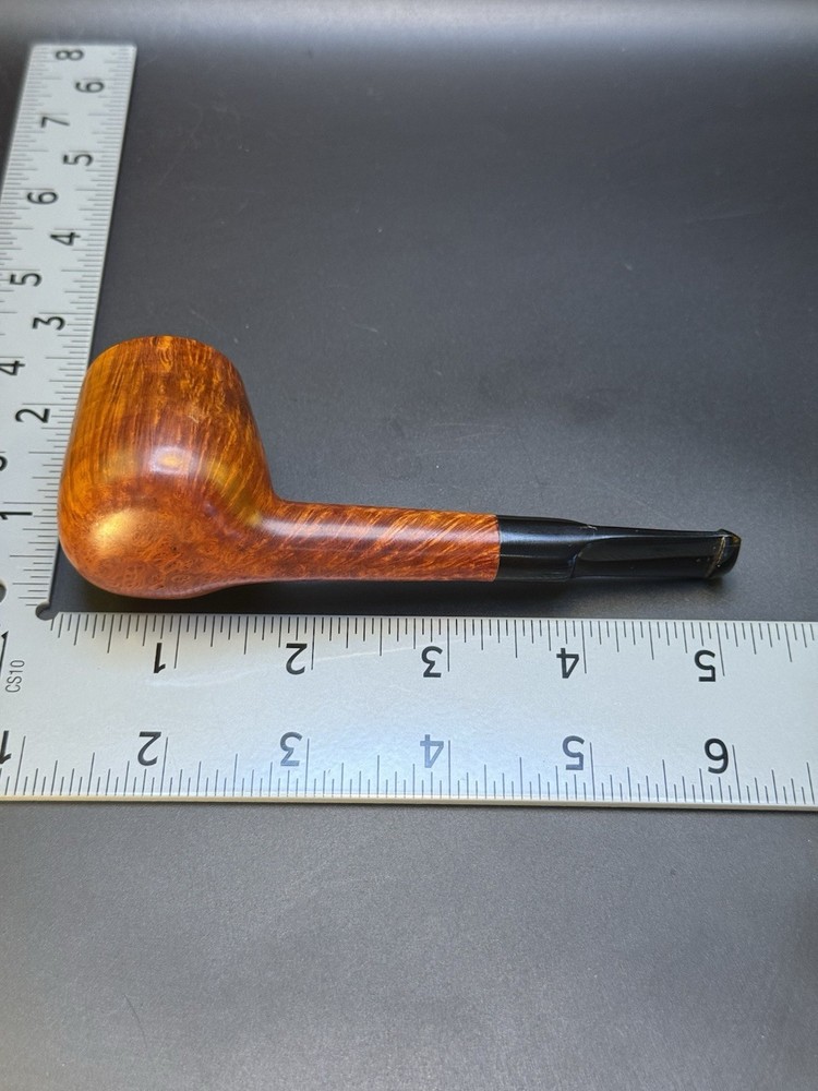 Unmarked Straight Grain Brandy Tobacco Pipe