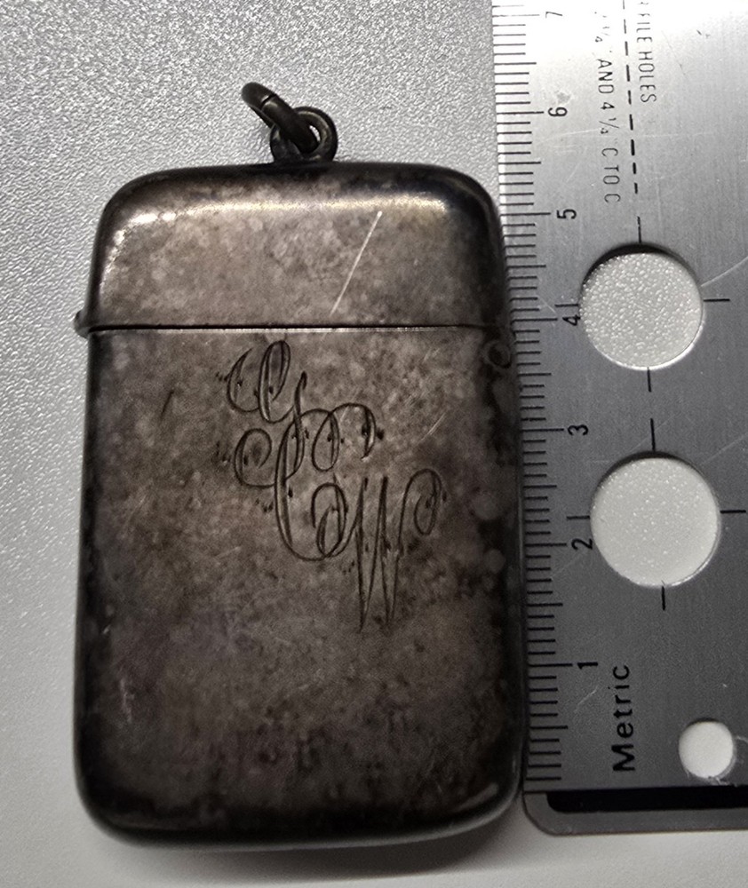 Gorham Antique Sterling Silver Match Safe/Vesta Case c. 1898