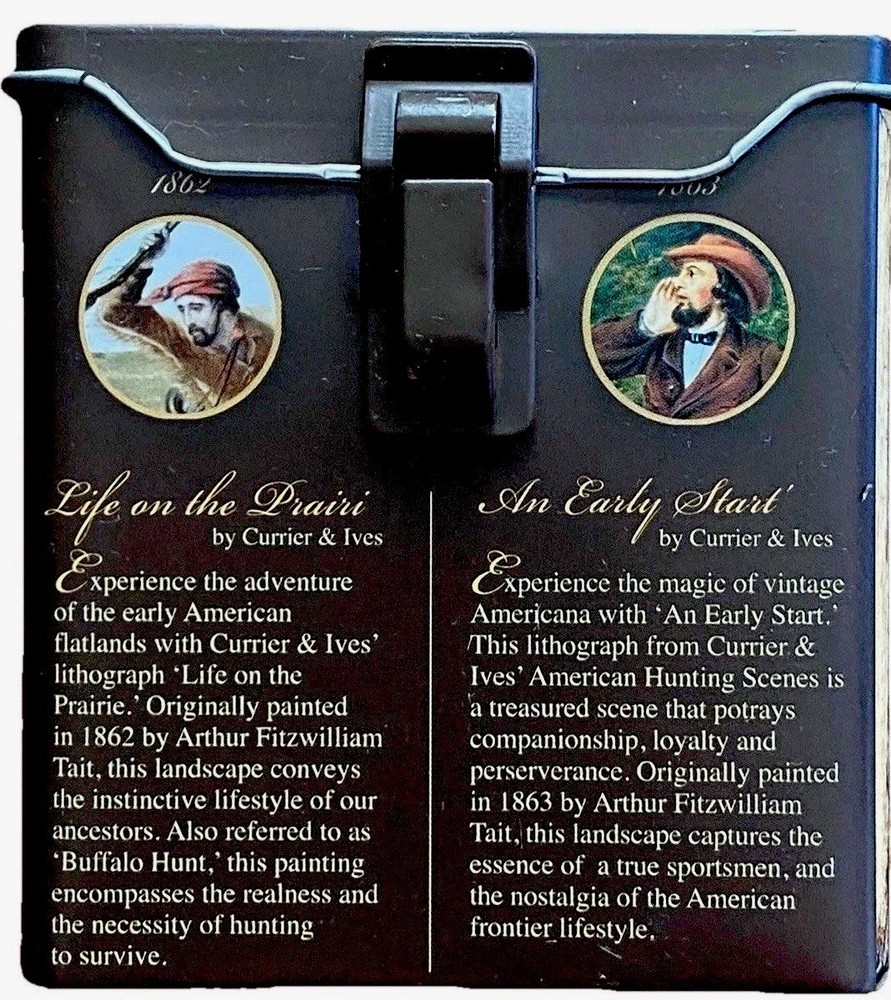 Collector Tin Chocolate Bullets With Frontier Scenes By AeonMeridian