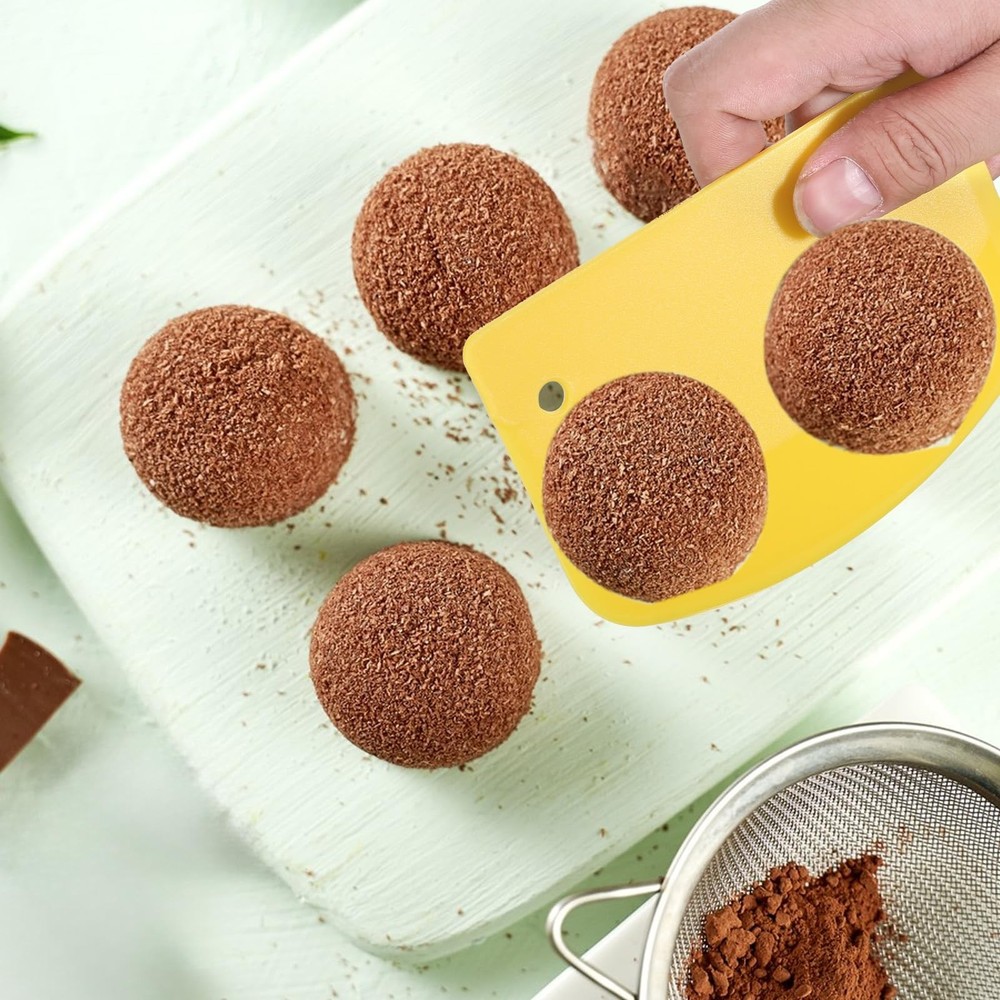 6 Pcs Plastic Dough Scraper Plastic Pastry Bread Baking Making Tools Multi-Pu...