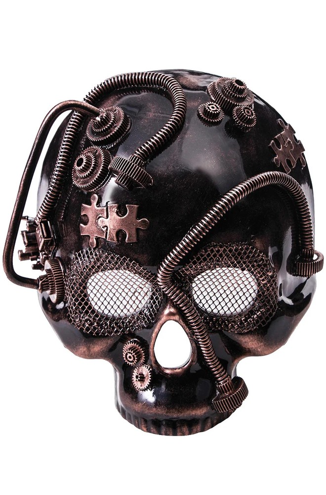 Industrial Skeleton Masquerade Mask (Bronze)