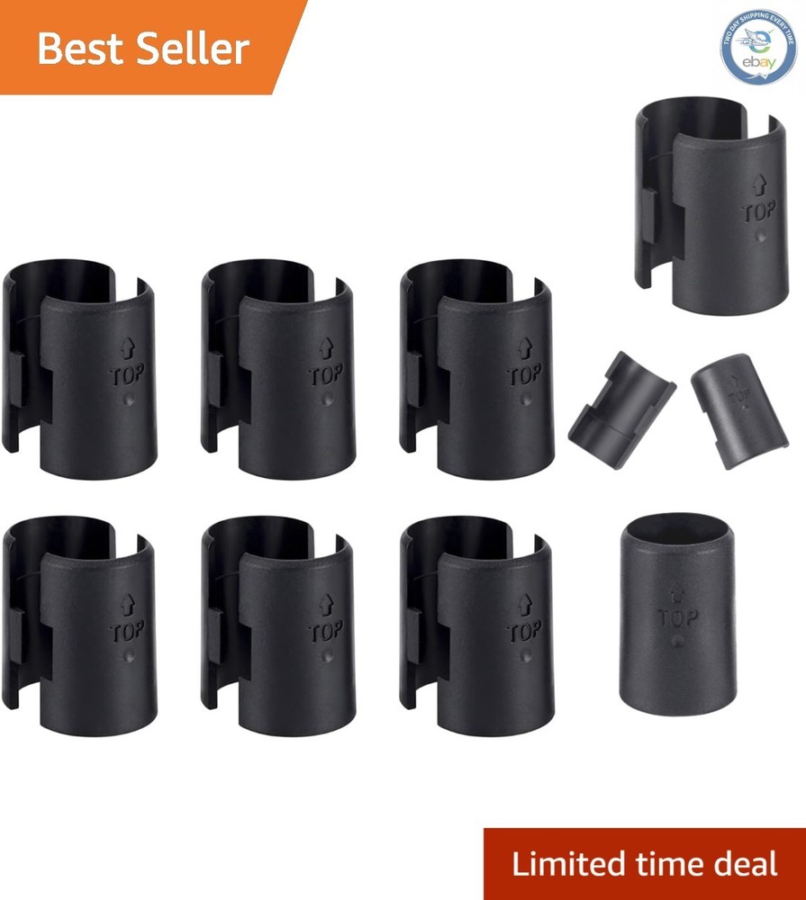 Secure Your Shelves: 12-Pack Black Wire Shelf Clips for Post Shelving Systems