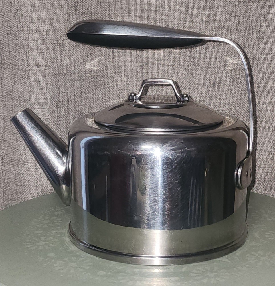 All-Clad Stainless Steel Tea Kettle Stovetop Teapot Fixed Handle Classic GUC