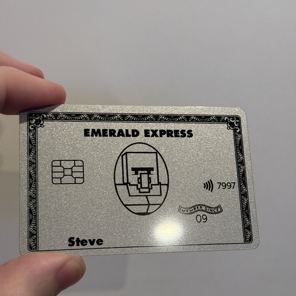 Minecraft Emerald Express Credit Card