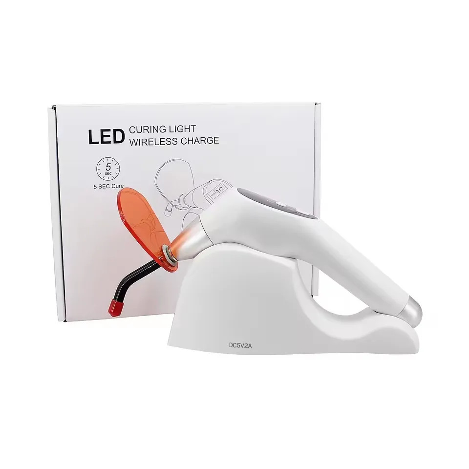 Dental Curing Lamp Wireless 5W High Power 1 Second Caries Detection 2000mw