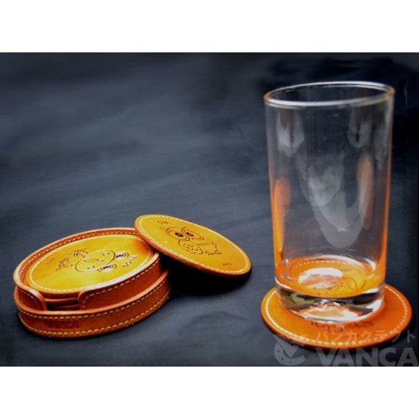 Leather Coaster Pig
