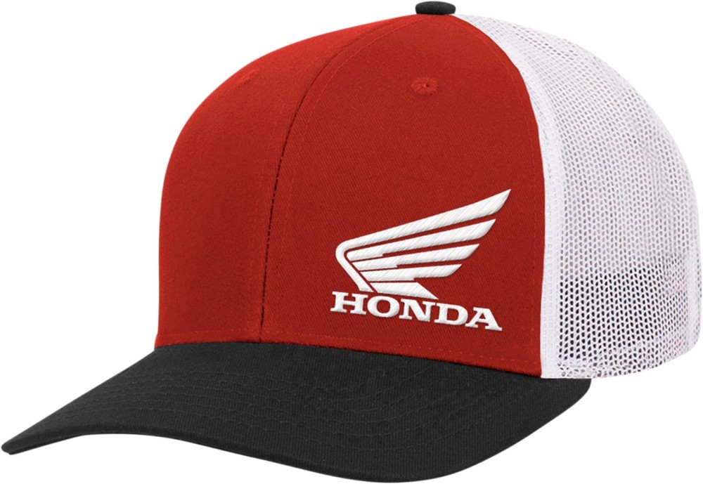 Licensed Honda Wing Snapback Hat Red/Black/White