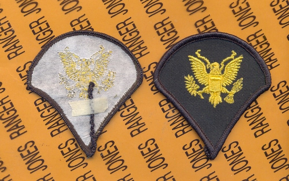 US Army Enlisted E-4 SPC Specialist 4 Class A uniform patch set 3" Medium m/e