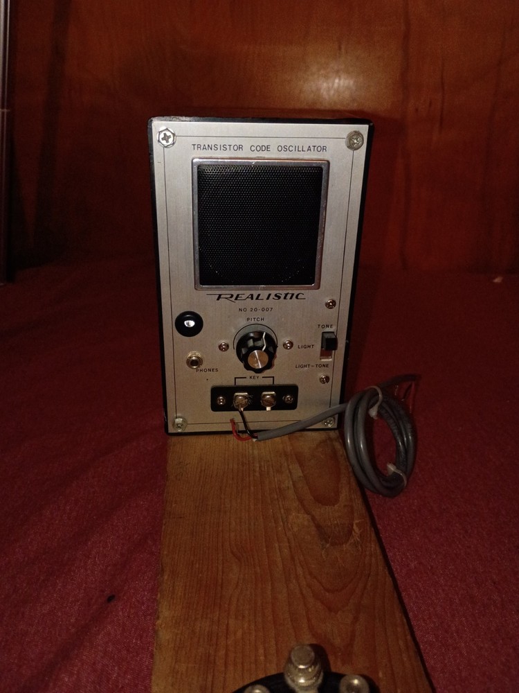 Realistic Brand Transistor Code Oscillator with Attached Telegraph