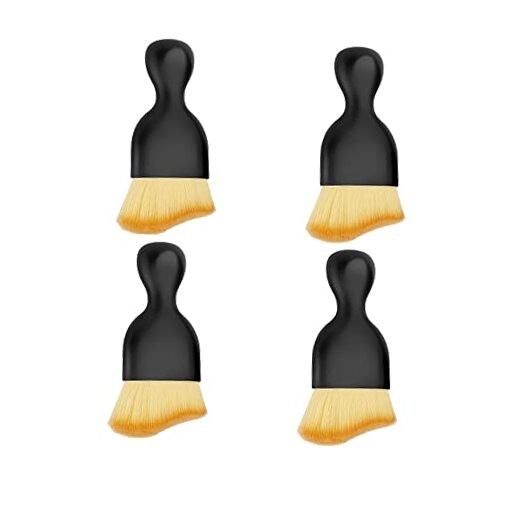 Soft Microfiber Car Detailing Brushes 4 Pack - Scratch-Free Interior &