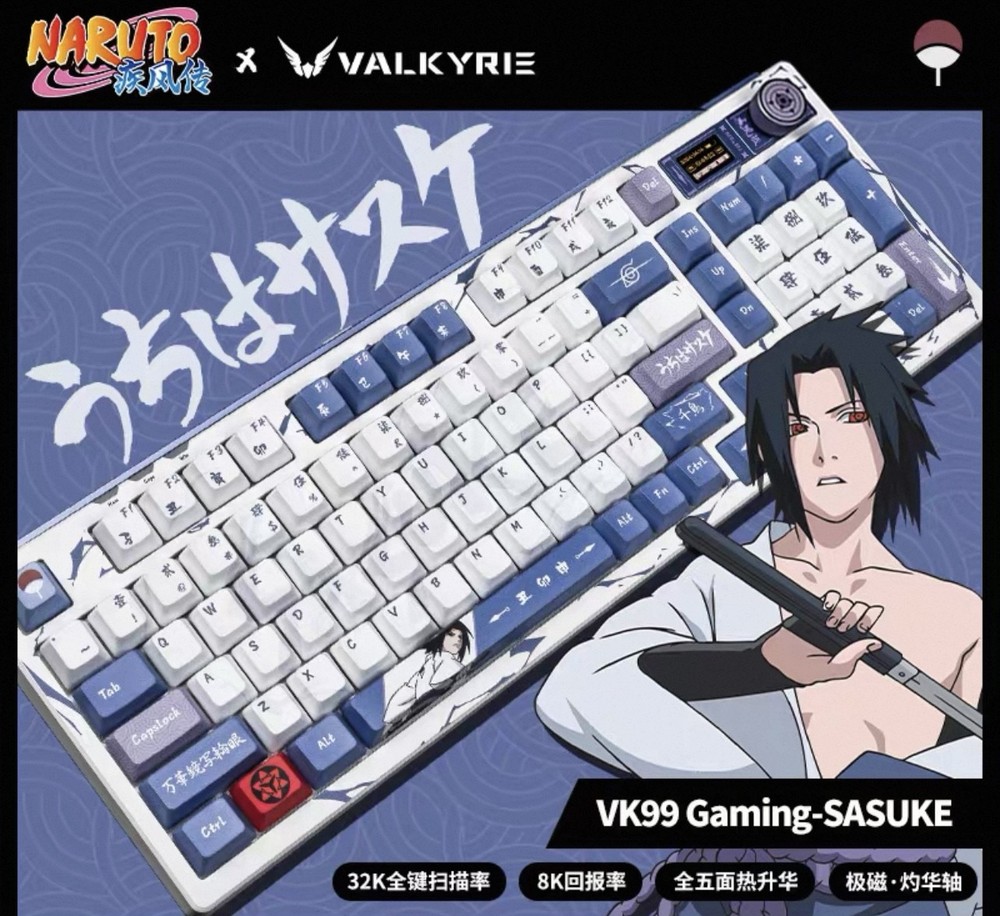 Valkyrie Naruto VK99 Gaming Three Mode Gaming Magnetic Switch Keyboard