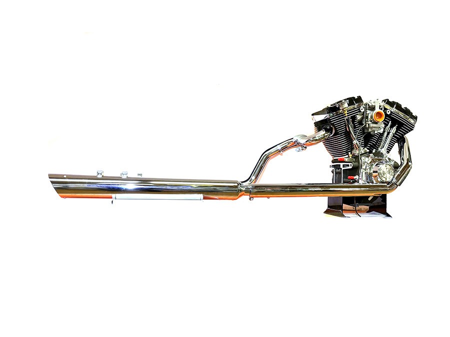 Touring Crossover Exhaust Header System Chrome for FLT 2007-08 w/oxygen sensor