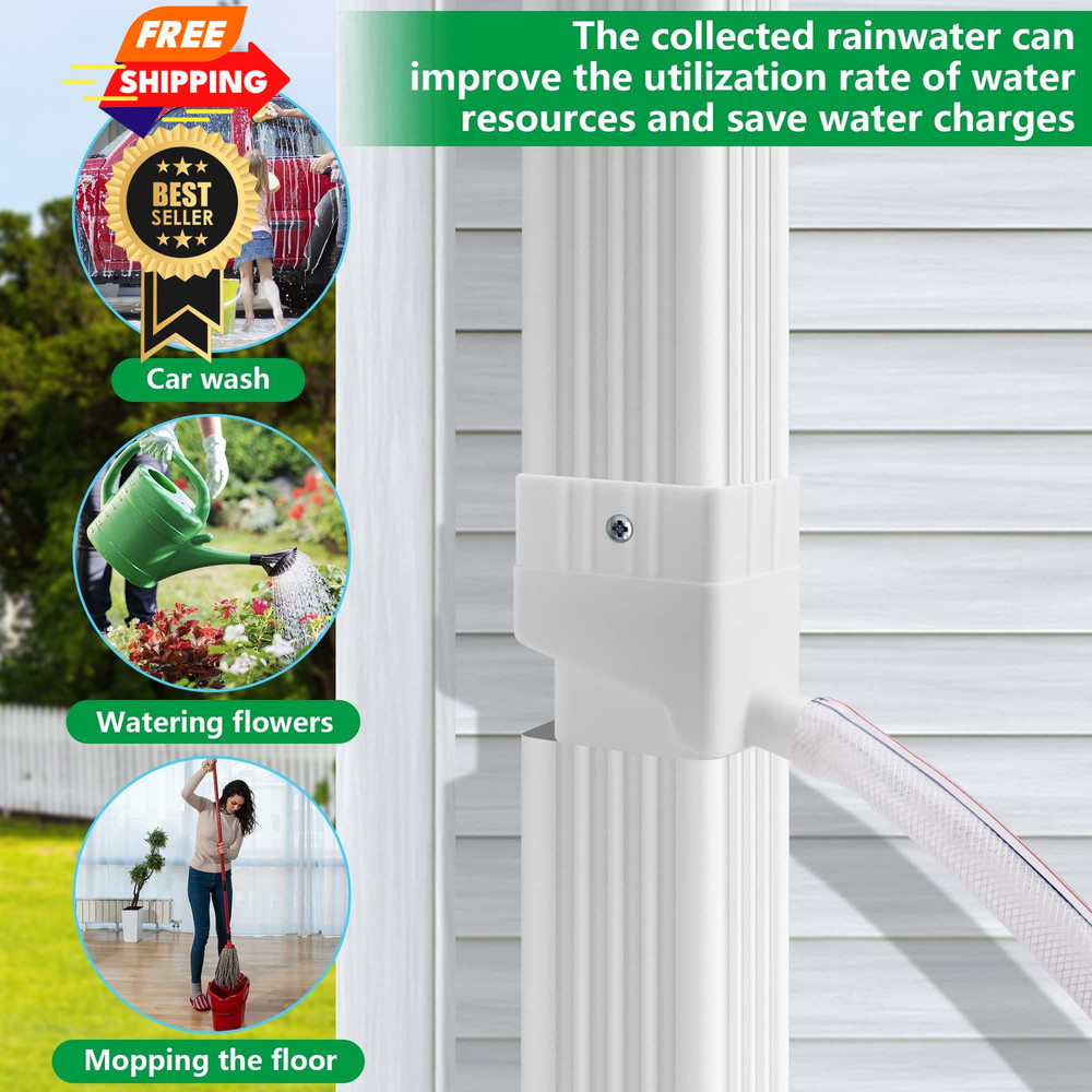 Rainwater Collection System-Rainwater Diverter Connector 1pcs