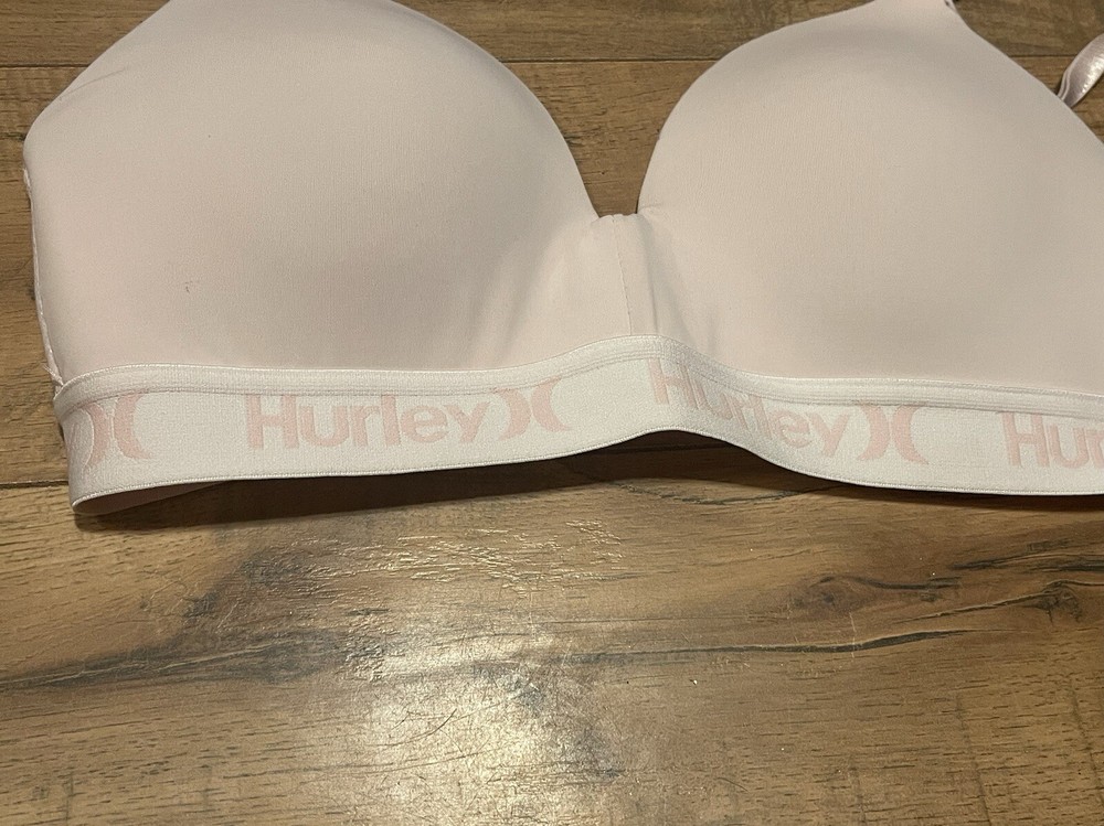 Hurley Wireless Light Pink Bra Size 34B