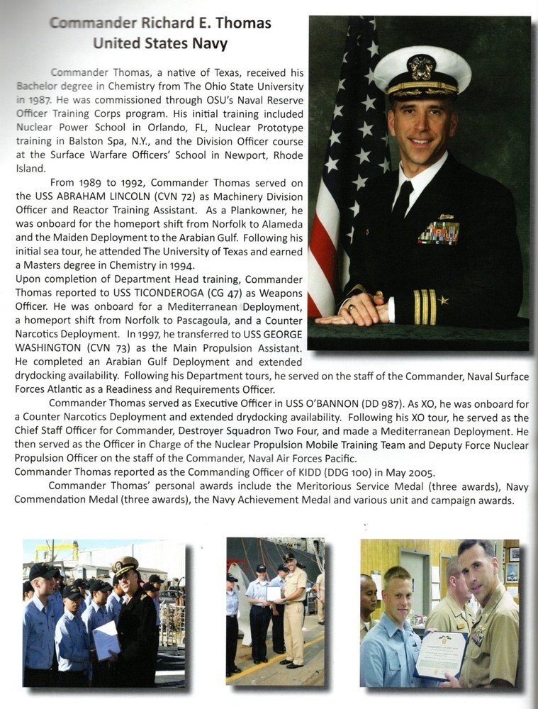 ☆ USS KIDD DDG-100 NAVY AEGIS DESTROYER COMMISSIONING PROGRAM 2007 ☆