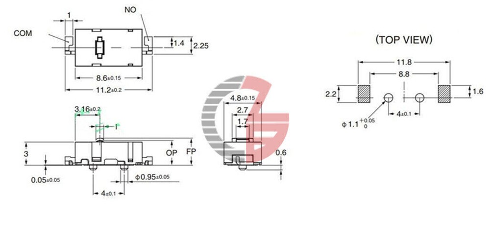 M905 Micro Switch for Logitech Mouse MX Anywhere