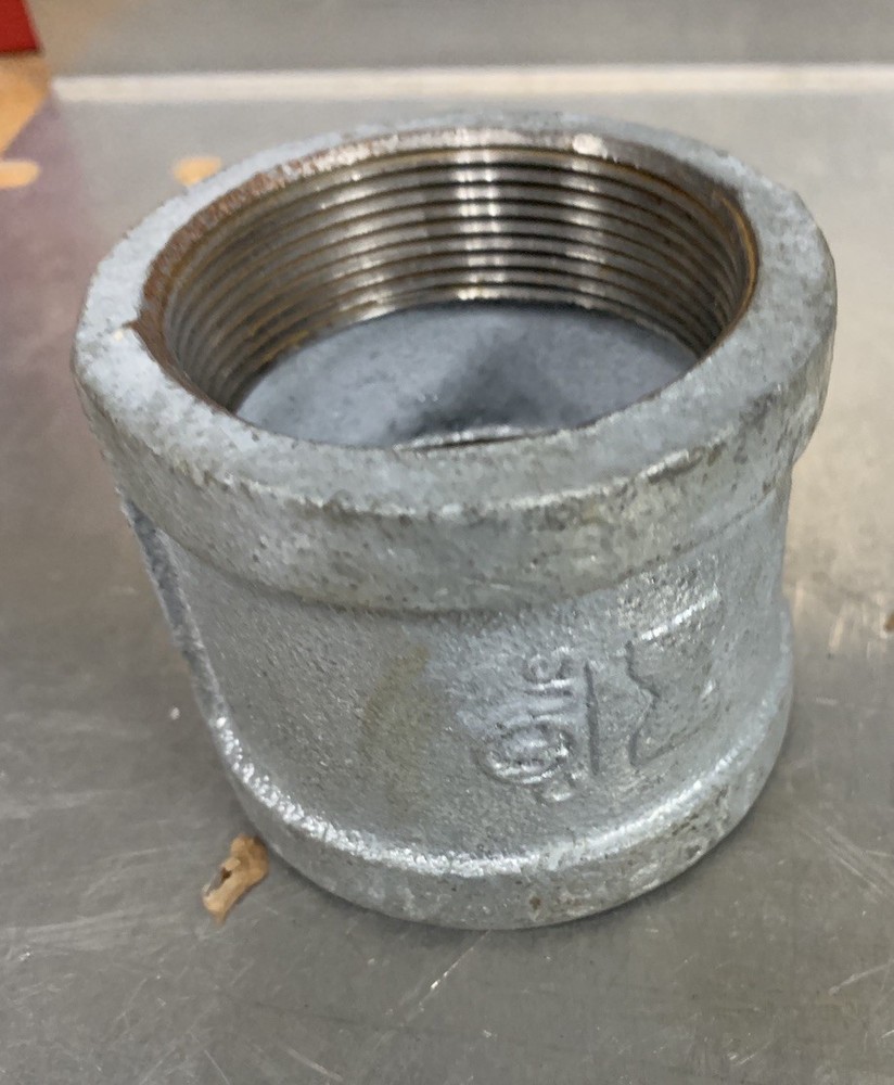 Pipe Coupling 2” x 2 1/2” long Galvanized New (1 Ea)
