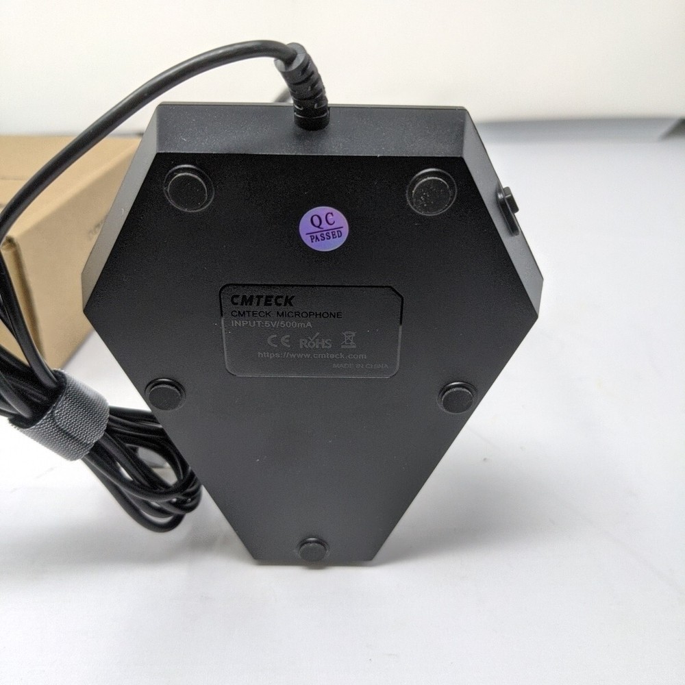 CMTECK Conference USB Microphone Computer Desktop Mic w/ Mute LED Plug & Play