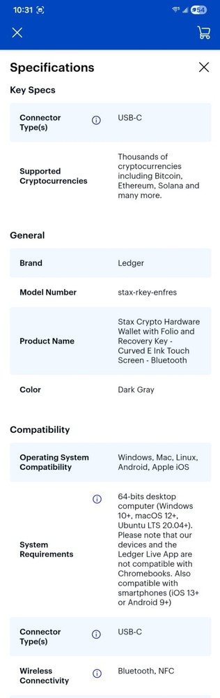 Ledger Stax