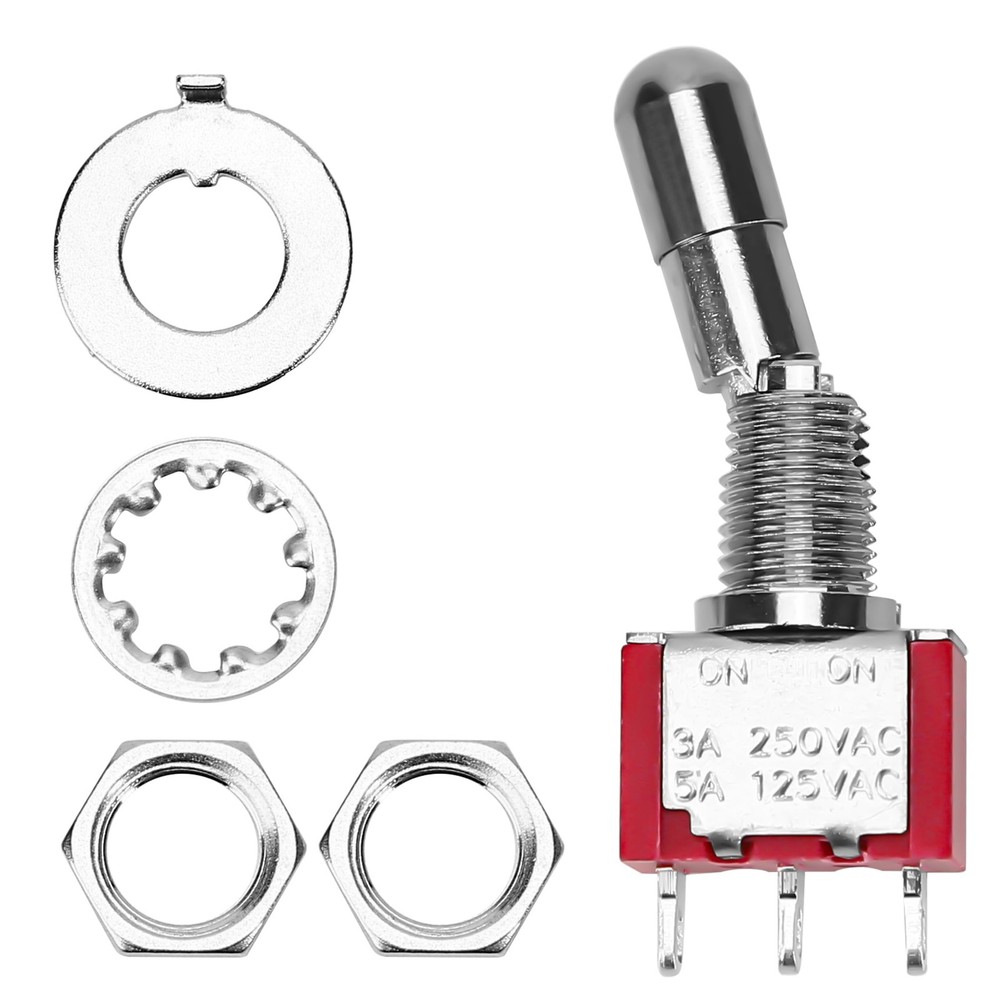 Mini Toggle Switch SPDT ON ON 2 Pack