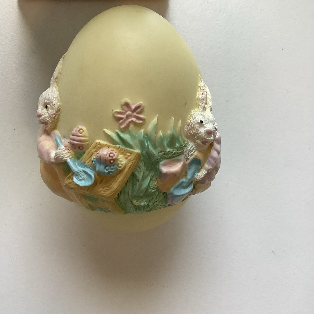 4 Decorative Easter Bunnies One Bunny Egg By Russ Three Bunny Figurines
