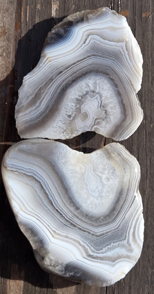 Botswana Agate Cut In Half - Rough, Natural, Not Polished