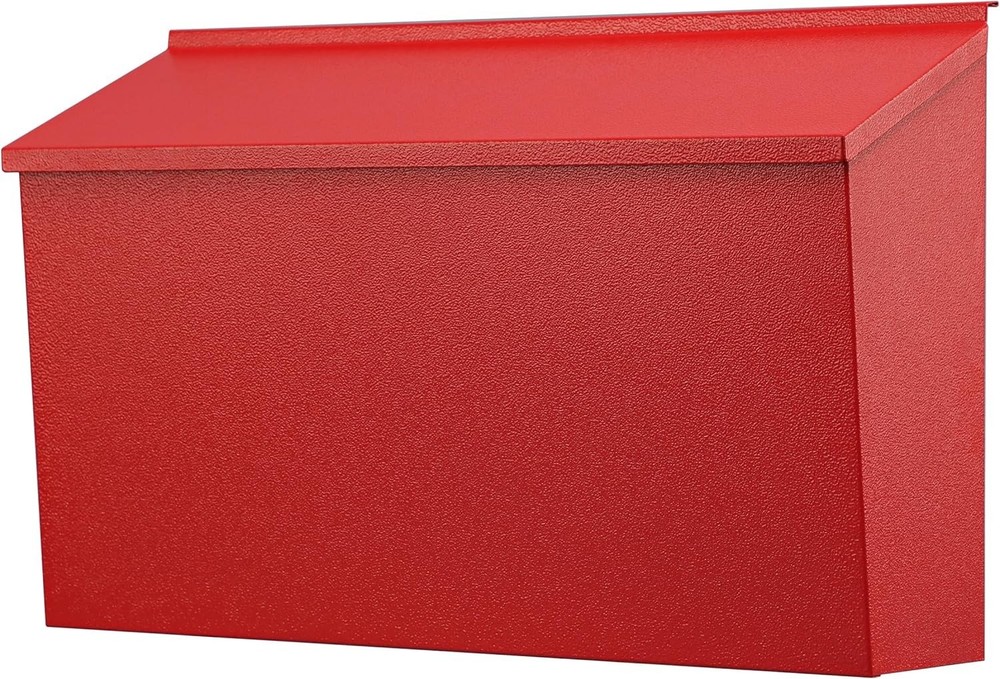 Durable Steel Mailbox, Outdoor Mail Storage