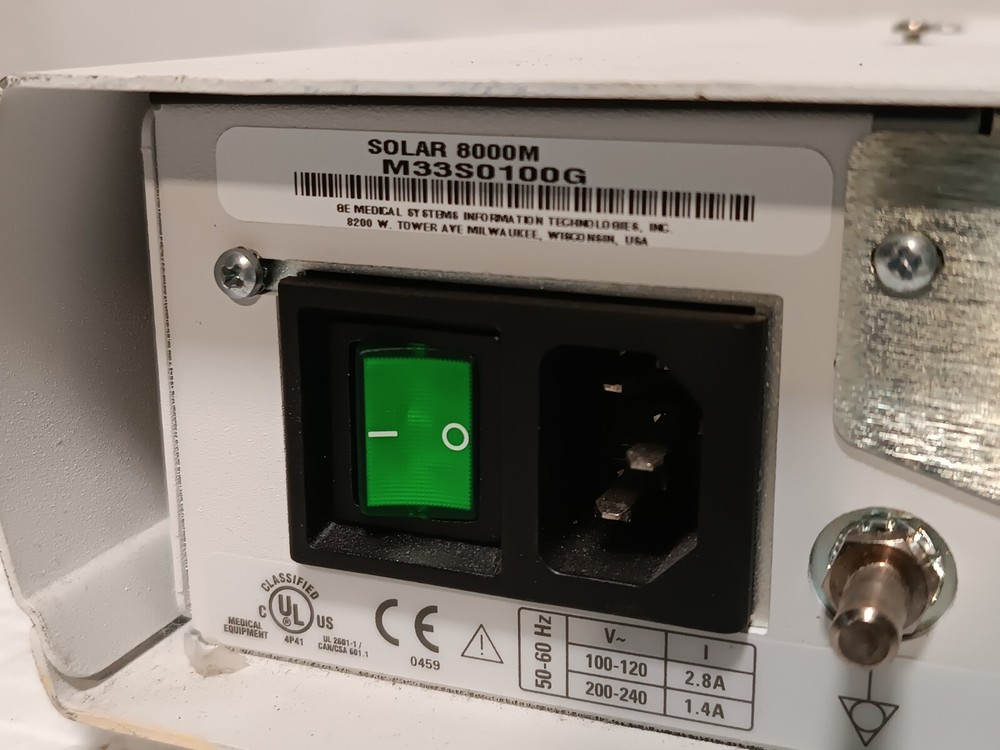 GE SOLAR 8000M UnityView Partial Panel Patient Monitoring System