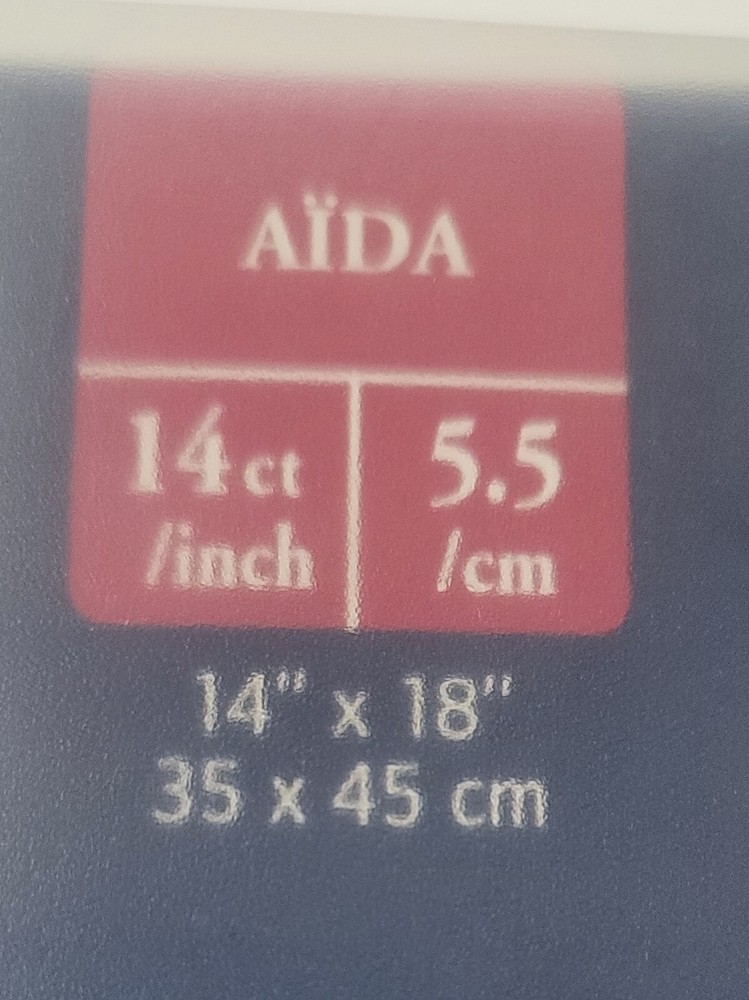DMC Needlework Fabric Aida 14 Count 14 x 18 Red