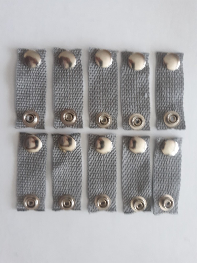 (10) Boat cover extension snaps 2" Silver/Gray