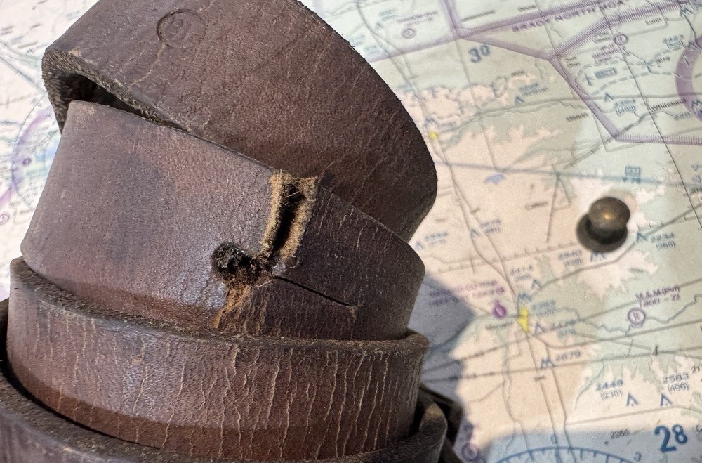 WW2 K98 Mauser Leather Sling (Damaged)