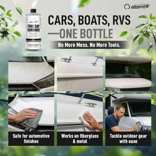 NanoSkin Tree Sap Remover 32 Oz. Instant, Safe Car Detailing Solution,Optimized